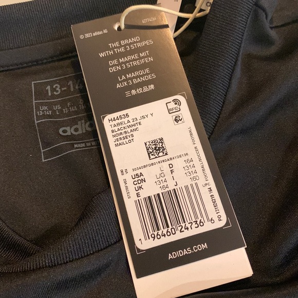 Adidas Tabela 23 soccer jersey - size L (13-14Y) - Picture 11 of 13